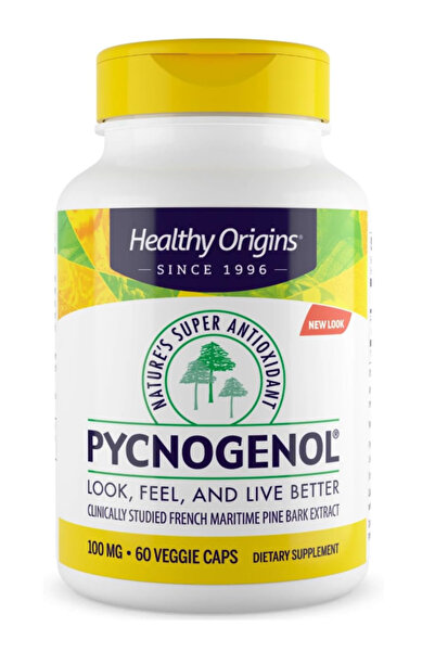 HEALTHY ORIGINS Pycnogenol 100 mg (Nature's Super Antioxidant, Cardiovascular...