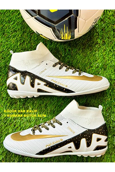 ClassyShot Cizme de fotbal pentru băieți, fără dinte, fără cuie, culoare albă...