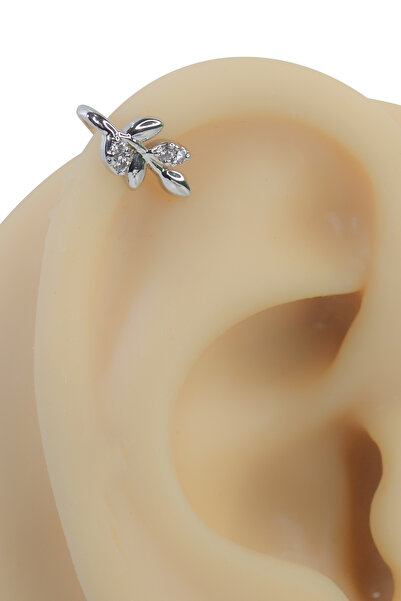 Cadının Dükkanı Yaprak Figürlü Sıkıştırma (Clip) Helix Piercing | Deliksiz Kı...