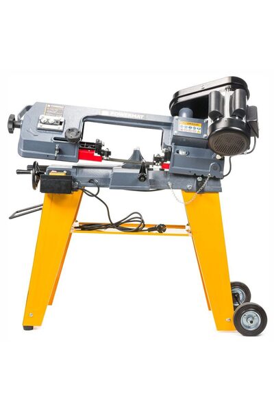 Powermat Fierastrau cu banda 650W, masina debitat, taiat metal,