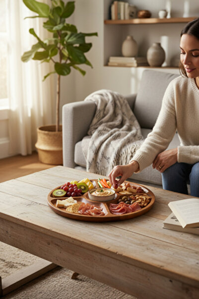 Akayev Akasya 5-Compartment 30 cm Presentation Plate