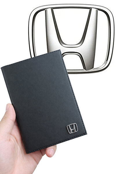 GARDENAUTO Metal Leather License Holder with Honda Logo - Wallet Case License...