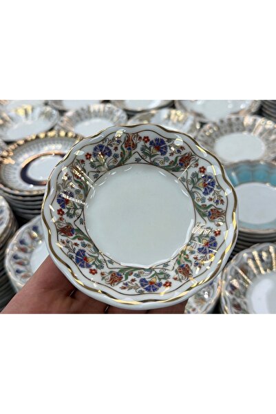 hediye ESTERHOMEDECOR 6’lı porselen çay tabağı porselen bardak altlığı