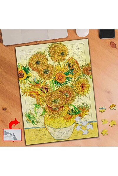 Genel Markalar Vazoda Ayçiçekler, Van Gogh 240 Parça Puzzle Yapboz Tablo-2160141