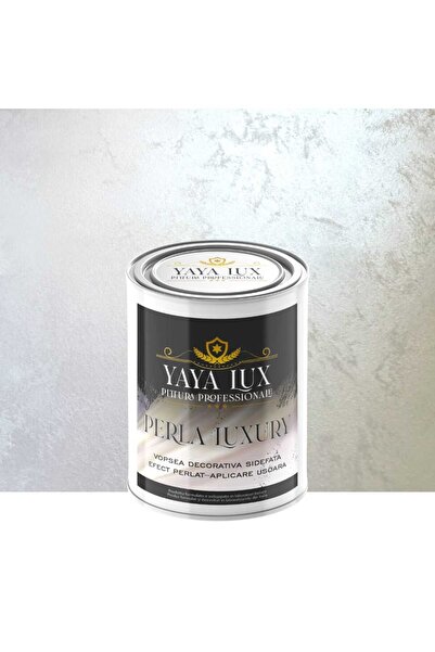YaYa Color Vopsea decorativa de Lux, Perla Luxury cu Fulgi Perlati, Alb Perla...