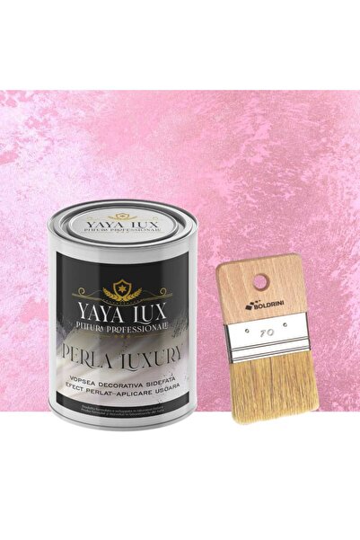 YaYa Color Vopsea decorativa de Lux, Perla Luxury cu Fulgi Perlati, Trandafir...