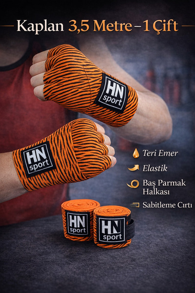 hn sport Boks Kick Boks Muay Thai Wushu Sanda Tüm Sporlar için El Bandajı 3,5...