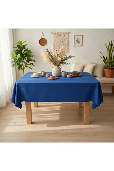 NDC HOME Premium Lan - tamnoplava (JEDNOBOJNA) Stolnjak