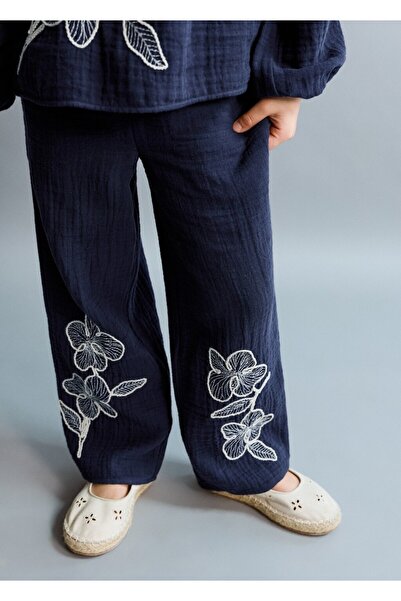 MANGO Baby Pantolon .-- brodiset