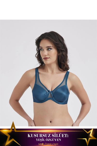 Letsii Minimizer Gathering Bra Green Color
