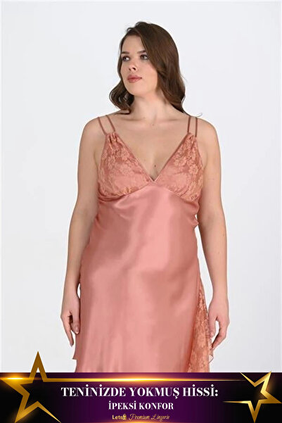 Letsii Large Nightgown One Piece Relaxed Fit Copper Color