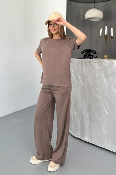 Balenbi Γυναικείο Modal υφασμάτινο κοντομάνικο αθλητικό σετ 1098