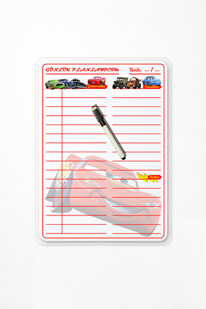 caps Ежедневен планер за момчета с тема „Коли“