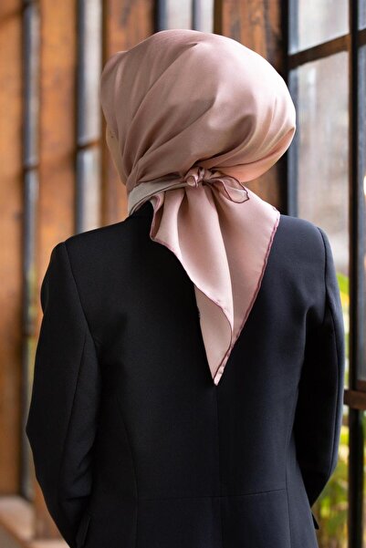 Vissona %100 Twill İpek Düz Pudra Renkli Daha Tok Exclusive Serisi 90x90 Eşar...