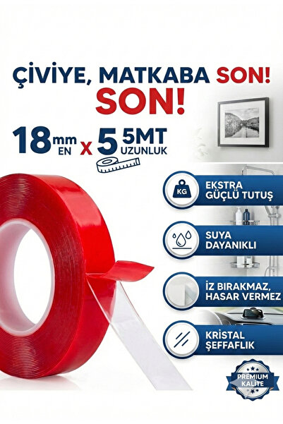 LOVYCO 5 metara silikonske trake Dvostrano - 18 mm x 5 m