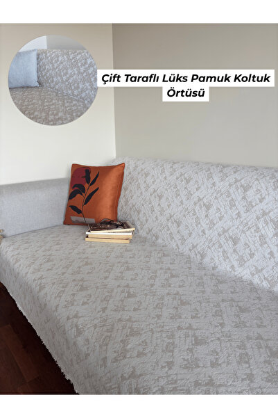 GOLD HOME COLLECTION Koltuk Örtüsü Çekyat Örtüsü Kanepe Örtüsü Çift Taraflı L...