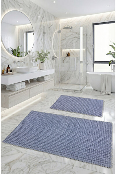 FeelHome Set de 2 covoare de baie ultra luxoase din bumbac 100% moale, super ...