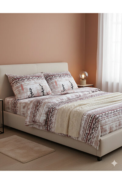 carwen home tekstil طقم ملاءات سرير قطنية مرنة من رانفورس