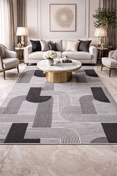 Dinarsu Elite Modern Jel Tabanlı Kaymaz Halı