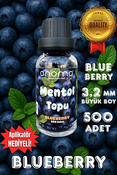 Onomo Premium Mentol Topu Blueberry 500 Adet Aroma Kapsülü