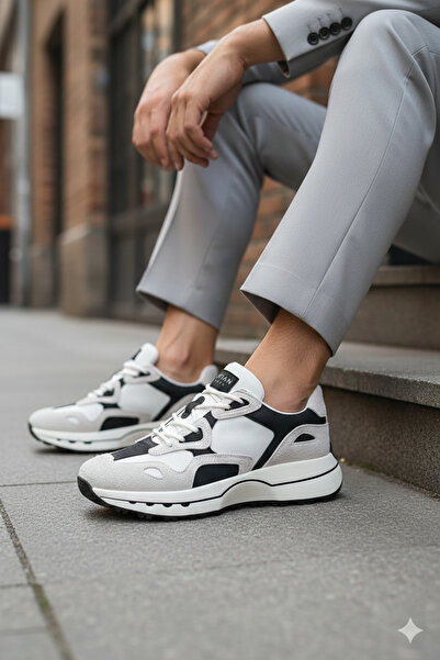 Lufian Graham Erkek Sneaker Ayakkabı Taş