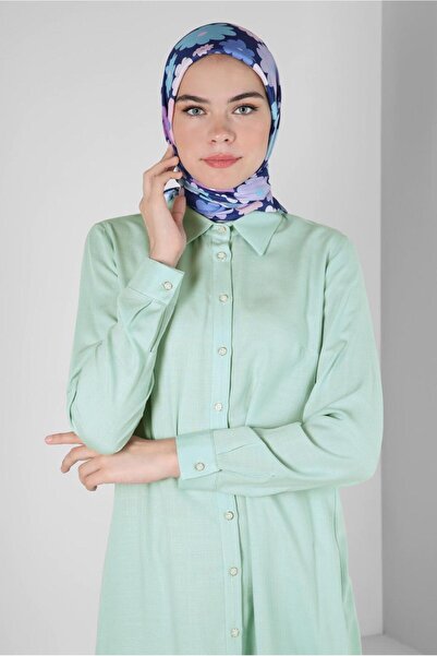 Alvina Eșarfă organică cu model de margarete 8214