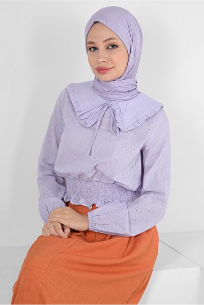 Alvina COLLAR DETAIL GIPE BLUZ 43570
