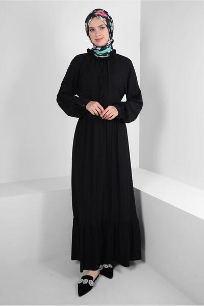 Alvina فستان روبالي بتفاصيل ربط 43744