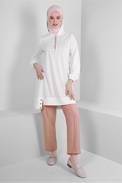 Alvina PANTALONE SA ELASTIČNIM STRUKOM I DETALJIMA ŠAVANJA 70520