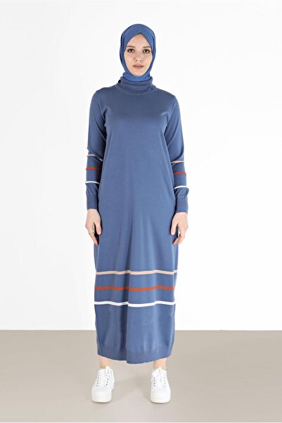Alvina STRIP DETAILED KNITWEAR DRESS 42024