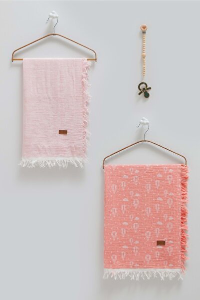 Caramell Basic Boxed Double Muslin Blanket Pacifier Hanger Triple Set-100X120...