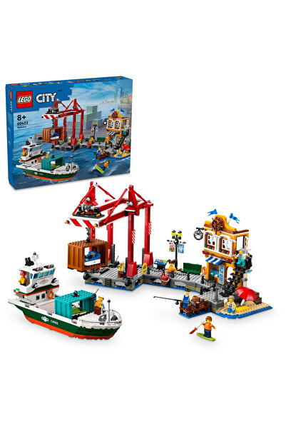 LEGO City Seaside Harbour with Cargo Ship 60422 Building Set for 8+ Year Old ...