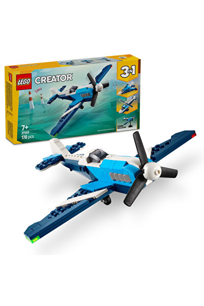 LEGO Creator 3in1 Aircraft: Race Plane Toy Vehicle Playset 31160