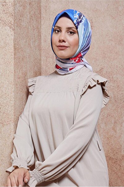 Alvina ALVİNA 8426 Модель Шарф з мармуровим візерунком