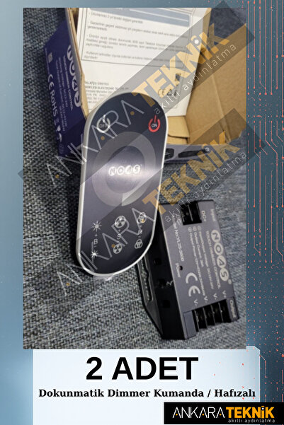 ankarateknik Noas Dokunmatik dimmer kumanda kiti 36 Amper Kapasite sürebilir....