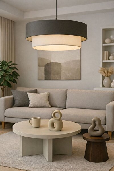 Emg DesiGn Kumaş Başlık 2 Katlı Pasta Avize Yatak Odası Çocuk Odası