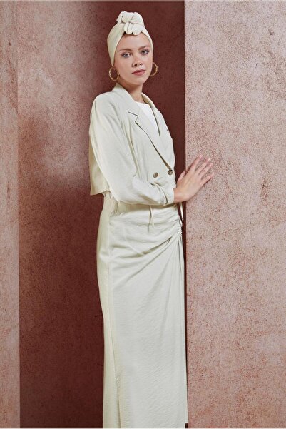 Alvina طقم تنورة بتفاصيل رباط موديل 44505