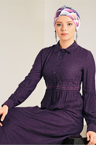 Alvina فستان بأزرار 4745