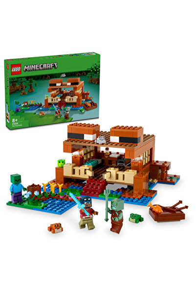 LEGO Set de construcție Minecraft cu 400 de piese, casă cu broaște, 21256 - p...