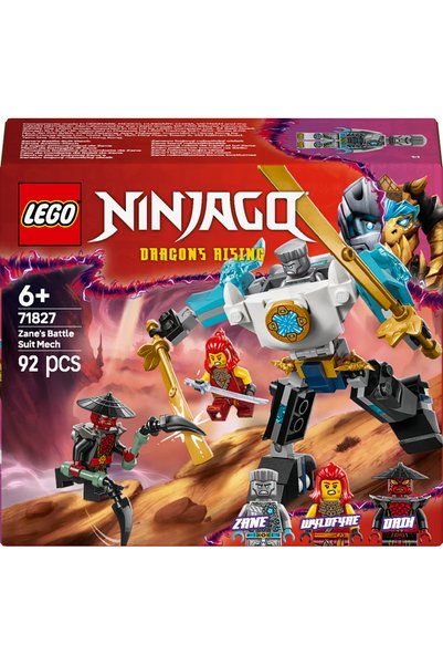 LEGO NINJAGO Zane’s Battle Suit Mech Pretend Play Toy Set 71827