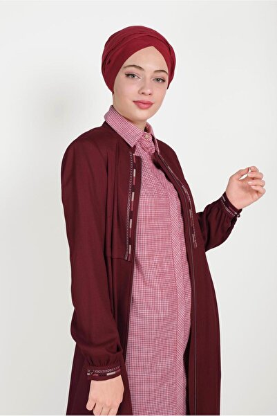 Alvina موديل 10183 مع زخرفة ستائر مطرزة وسحاب