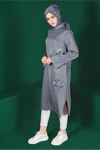 Alvina TUNICĂ CU BUCĂTĂ CU BRODAT FLORAL 42834