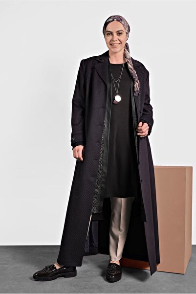 Alvina DÜĞMELİ KAŞE MANTO 9836