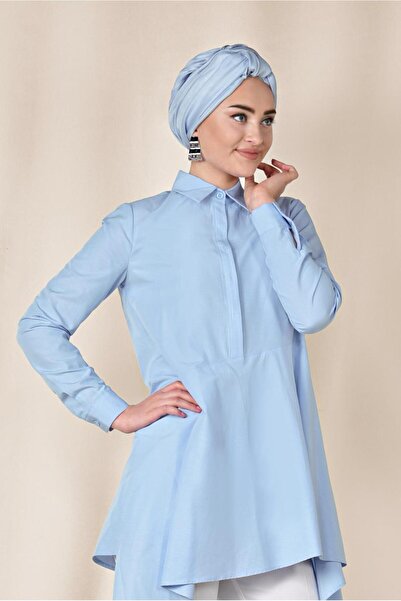 Alvina 4008 موديل تونيك قطع غير متماثل