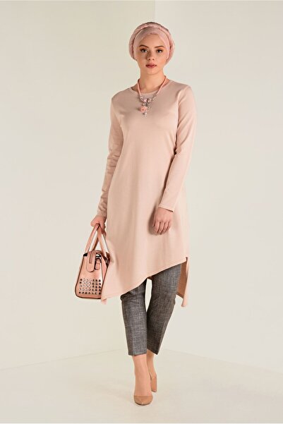 Alvina 4526 Model Asimetrična kroj Pletena Tunika