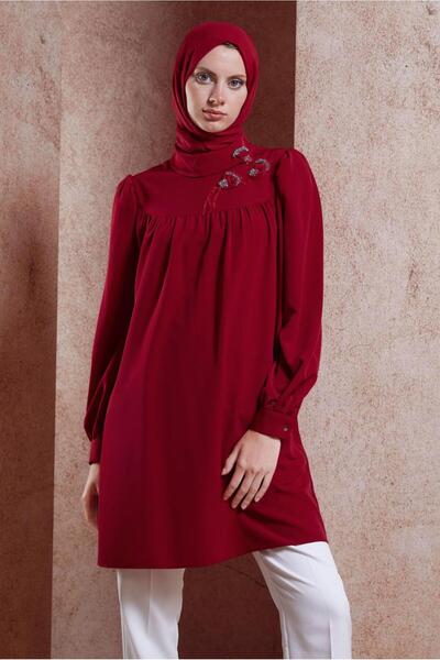 Alvina 42902 Model Hidžab Tunika - Sa kamenim detaljima