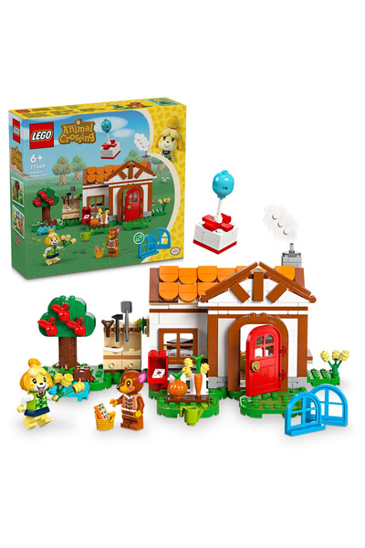 LEGO Set de construcții Animal Crossing Isabelle pentru vizită acasă 77049 - ...