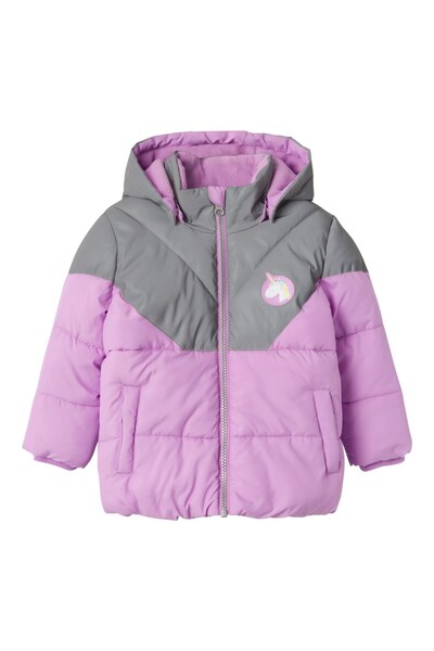 name ıt Name It Kapüşonlu Lila Kız Çocuk Mont 13218467
