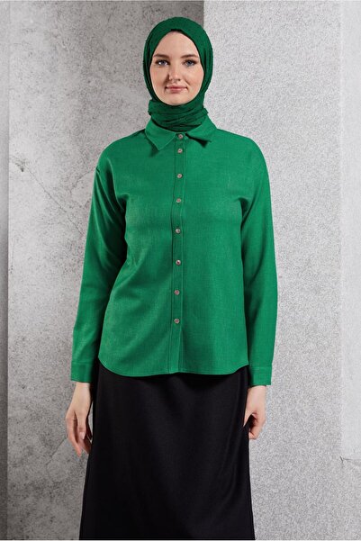 Alvina 45126 Model Shirt Collar Blouse