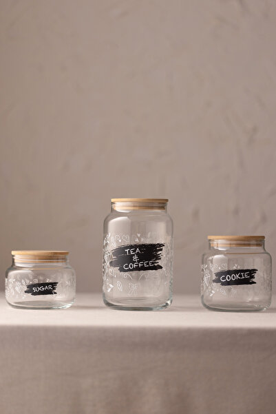 Rakle Siena Jar 3'lü Kavanoz Seti 970 cc/ 635 cc/ 430 cc